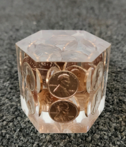 Cylinder Of 1971 Pennies