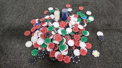 Large Assortment Of Poker Chips