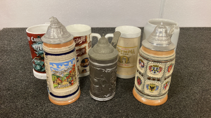 German Beer Steins And Beer Mugs