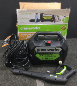 Green works 1700 PSI 1.2GPM Portable Electric Pressure Washer