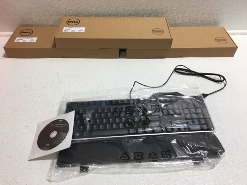 (4) New Dell keyboards with Drivers and Documentation In Original packaging