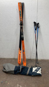 P30 RC Skis With Poles And Carrying Bag