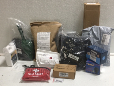 Kit (2) No Kink Garden Hose (1) 5lb Bag Hard Red Winter Wheat (1) DIY Vine Peas and Vine Cucumbers (1) Ultrasonic Pest Repeller (1) First Aid (1) Wall Hat Hanger