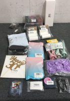 Pack of Hair Clips, (2) Bag of Anime Lanyard, (2) Bag of Compressed Towels and More