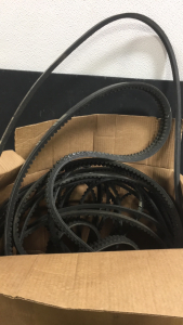 Box Of Various Industrial Equipment Belts