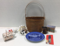 Hanging Basket, Idaho Plate, (2) Fall Scentsy Plug Ins, Dilbert Pens and more