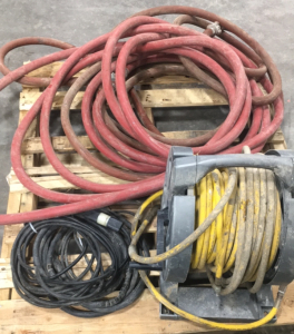 Pallet of Various Hoses and Cords