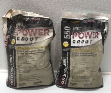 (2) Partial Tec Power Grout 25lbs