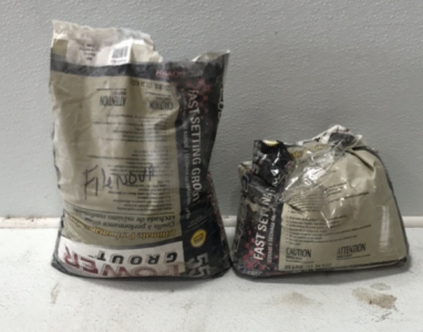 (2) Partial 25lb Bag Tec Power Grout