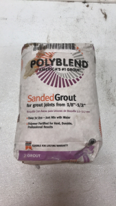 (1) 25lb Bag Poly Blend Sanded Grout in Platinum