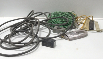 (1) Extension Cord (3) Surge Protectors (1) Range Cord (1) Extension Cable Wiring for Commercial Use 3pair (1) Power Receptical 50A 125/250V