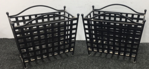 (2) Magazine racks