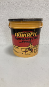 (1) Commerical Grade Quikrete Quick-Setting Cement Partically Full