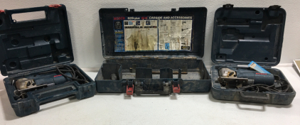 (2) Bosch Jigsaws , Bosch Carrying Case