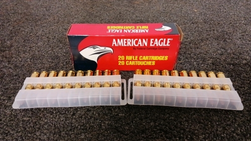 20 Round Box of American Eagle 7.62 x 39mm Soviet Ammo