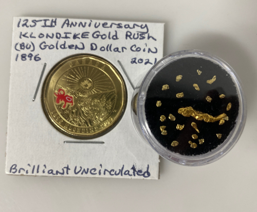 Alaska Gold Nuggets and Klondike Gold Rush Coin