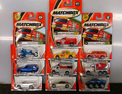 (10) Matchbox Collectible Toy Cars