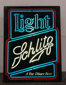 Schlitz Light Beer Light-Up Sign