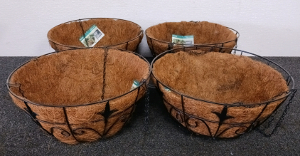 (4) Hanging Patio Baskets