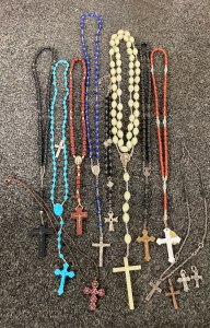 Pencil Bag With Rosaries