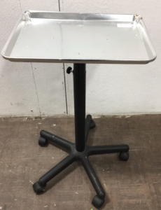 Wheeled Stand With Metal Tray