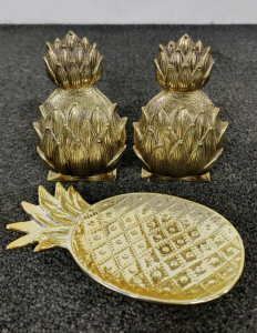 Pineapple Tray and Book Ends