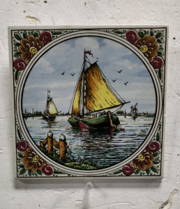 Hand Painted Ceramic Tile Wall Art