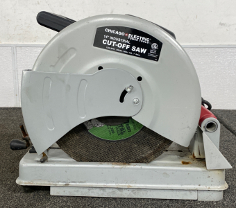 Chicago Electric 14” Cut Off Saw Powers On Please Inspect