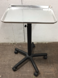 Wheeled Stand With Metal Tray