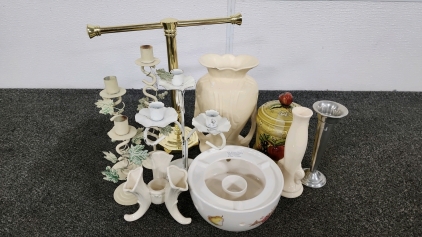 Vintage Glassware & Candle Holders