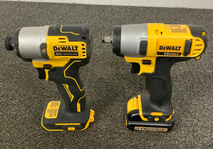 DeWalt Impact Drills - One Battery 