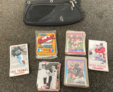 Bag of sports cards
