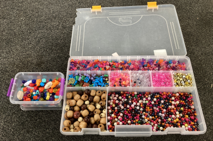 (2) Containers Of Beads