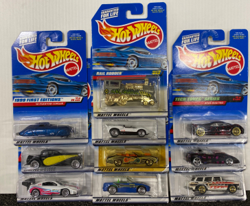 Set of 10 Hotwheels