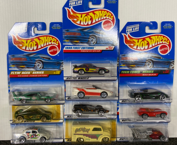 Set of 10 Hotwheels