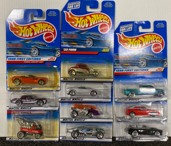 Set of 10 Hotwheels