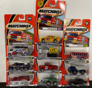 Set of 10 Matchbox Cars
