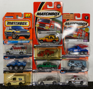 Set of 10 Matchbox Cars