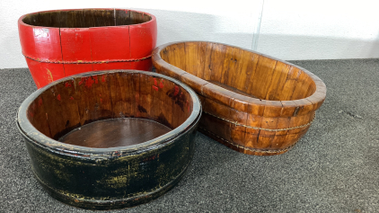 Wooden Barrel Decor