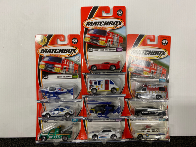 Set of 10 Matchbox Cars