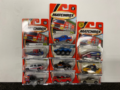 Set of 10 Matchbox Cars