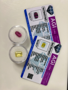 Pair of Certified Natural Gemstones