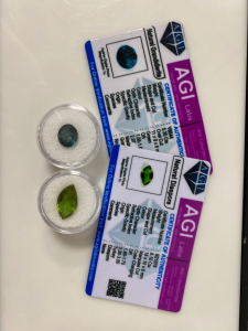 Pair of Certified Natural Gemstones