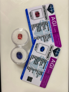Pair of Certified Natural Gemstones