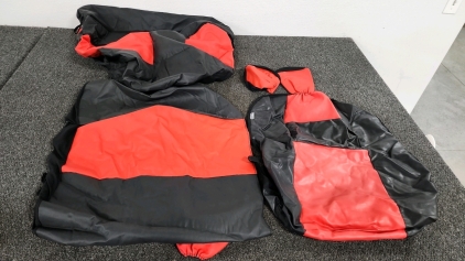 Red & Black Leather Seat Covers