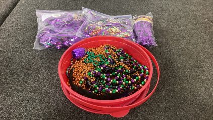 Mardi Gras Decor And Beads