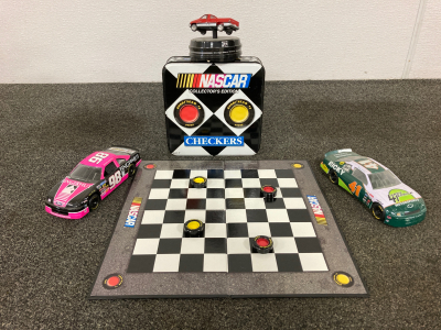 Nascar Checkers, Collectable Cars, And Dodge Ram Truck Music Box