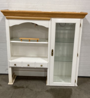 Lighted Wood Hutch