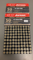 (100) Rounds Barnaul .45 ACP FMJ Ammo