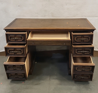 Nice Wood Desk with (7) Drawers and Chair